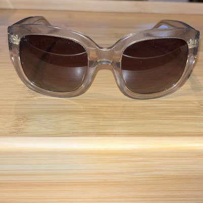 ETT:TWA Anthropologie oversized Forseti Crystal Taupe Sunglasses