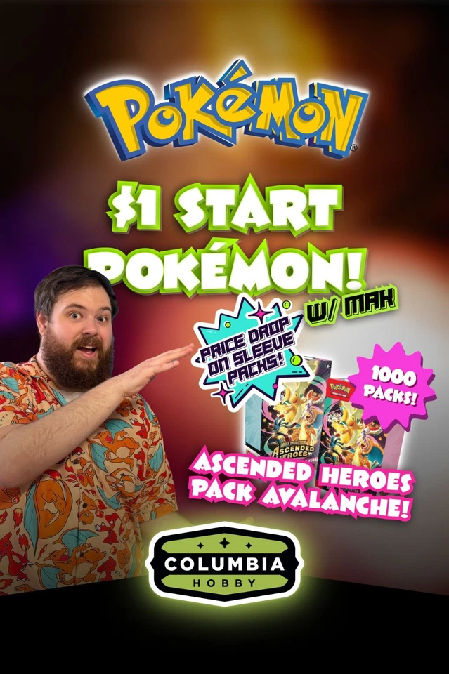 🔥1000 Packs of Ascended Heroes, Pack Avalanche! w/Mak 🔥