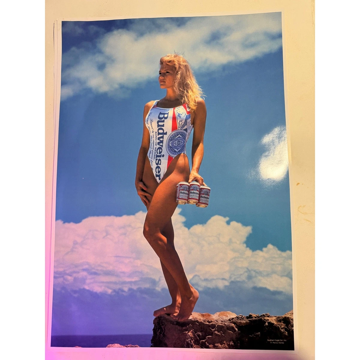 Vintage Budweiser Poster In Collectible Beer Posters & Prints for