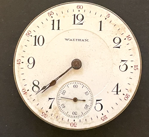 Antique Waltham PS Bartlett 1883 Pocket Watch Movement Parts/Repair 18s 17j USA