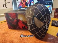 Spider-Man Tobey Maguire Cosplay Mask Full Face Headgear Wearable Halloween Prop