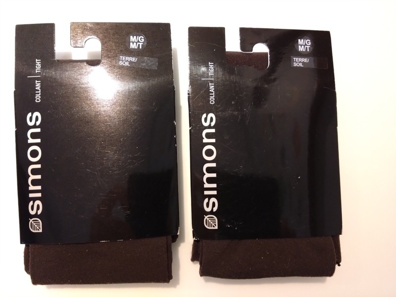 Simons Pair of Tights, Color Brown Soil, Medium/Tall, 130-160 Lbs, Brand New