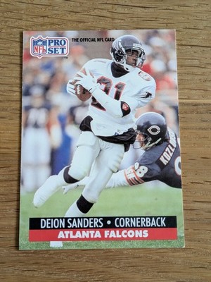 Pro Set DEION SANDERS Atlanta Falcons NFL Football Trading Card Sammelkarte