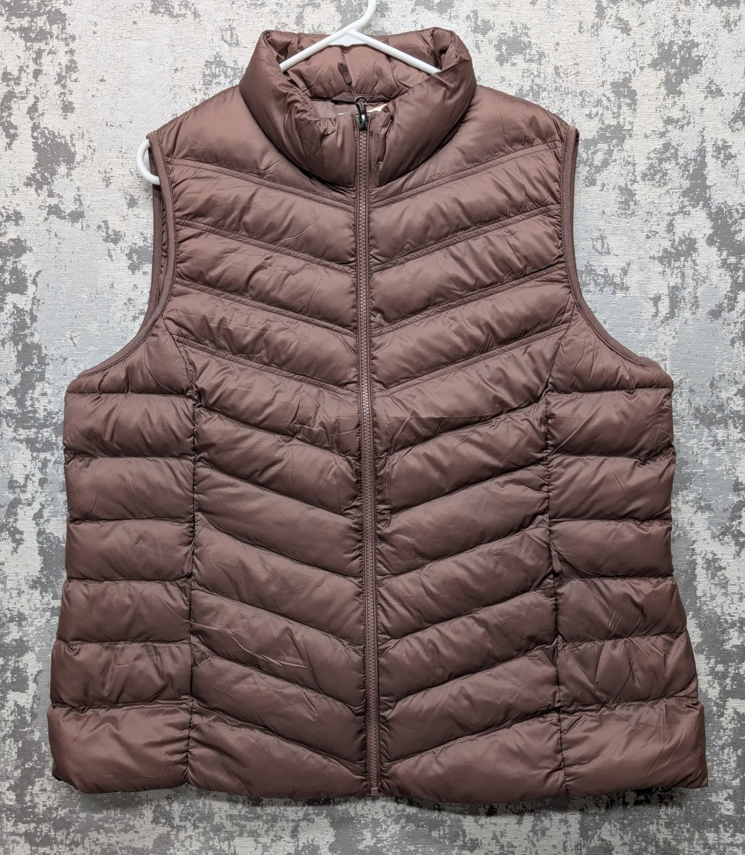 32 Degrees Heat Women's Puffer Vest Pink XXL Lightweight Insulated