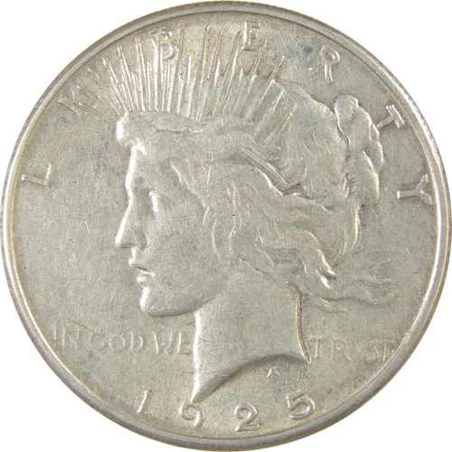 1925 S Peace Dollar XF EF Extremely Fine Silver $1 Coin SKU:I24242