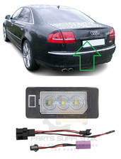 Neu Für Audi A8 2002-2013 Rückseite Kennzeichenleuchte Links N/S LED
