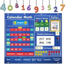 Boczif Daily Math Calendar Classroom Pocket Chart Activities Educational Prescho