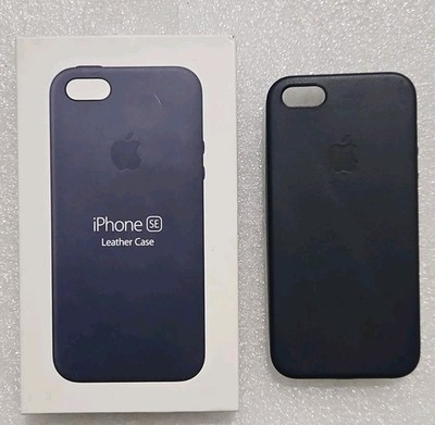 Original Original Apple iPhone 5 5S SE (2016) Leder Case - Mitternachtsblau