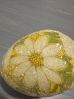 Vintage Sugar Coated Styrofoam Easter Egg With Floral Design — photo 4