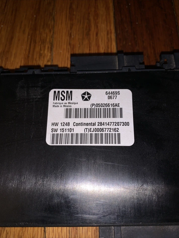 2014-2021  Dodge Jeep Grand Cherokee Drivers Memory Seat Module P05026616AE - Image 2 of 4