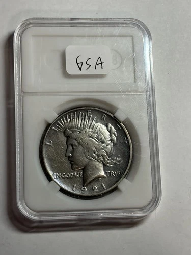 1921-P $1 PEACE SILVER DOLLAR VF HIGH RELIEF KEY DATE