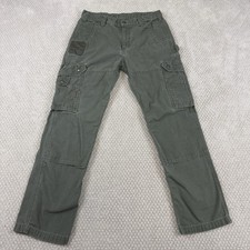 Carhartt B342 MOS Ripstop Cargo Work Pants Men's 33x30 Tag 34x32 Distressed