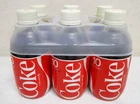 6PK VTG 1980's NOS COCA-COLA COKE 10 OZ STYROFOAM FOAM LABEL GLASS BOTTLE FULL
