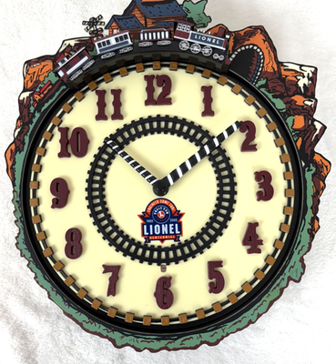 Lionel 100th Anniversary Train Clock (7183) CLOCK WORKS Train Does