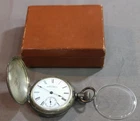 1892 American Waltham Watch Co. Pocket Watch #1884 W/ C.W.C Co. Coin Silver Case