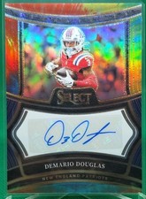 2024 Panini Select DEMARIO DOUGLAS Tie-Dye Prizm Signature Jersey # -  #'d /25 