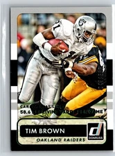 2015 Donruss #173 Tim Brown Stat Line Career Green #/586 C7