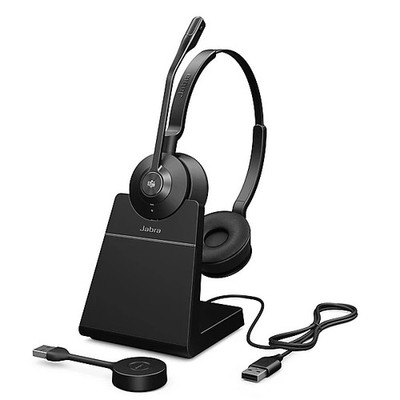 Jabra Engage 55 USB-A MS Stereo Wireless Headset - Schwarz (9559-450-111) NEU