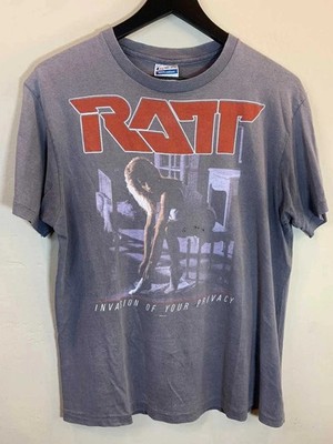 Vintage 1985 RATT Invasion Of Your Privacy Tour Shirt Charcoal  AN66950