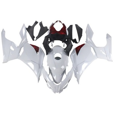 Amotopart Fairing Kit For Kawasaki EX400/Ninja400 2018-2023 White Red