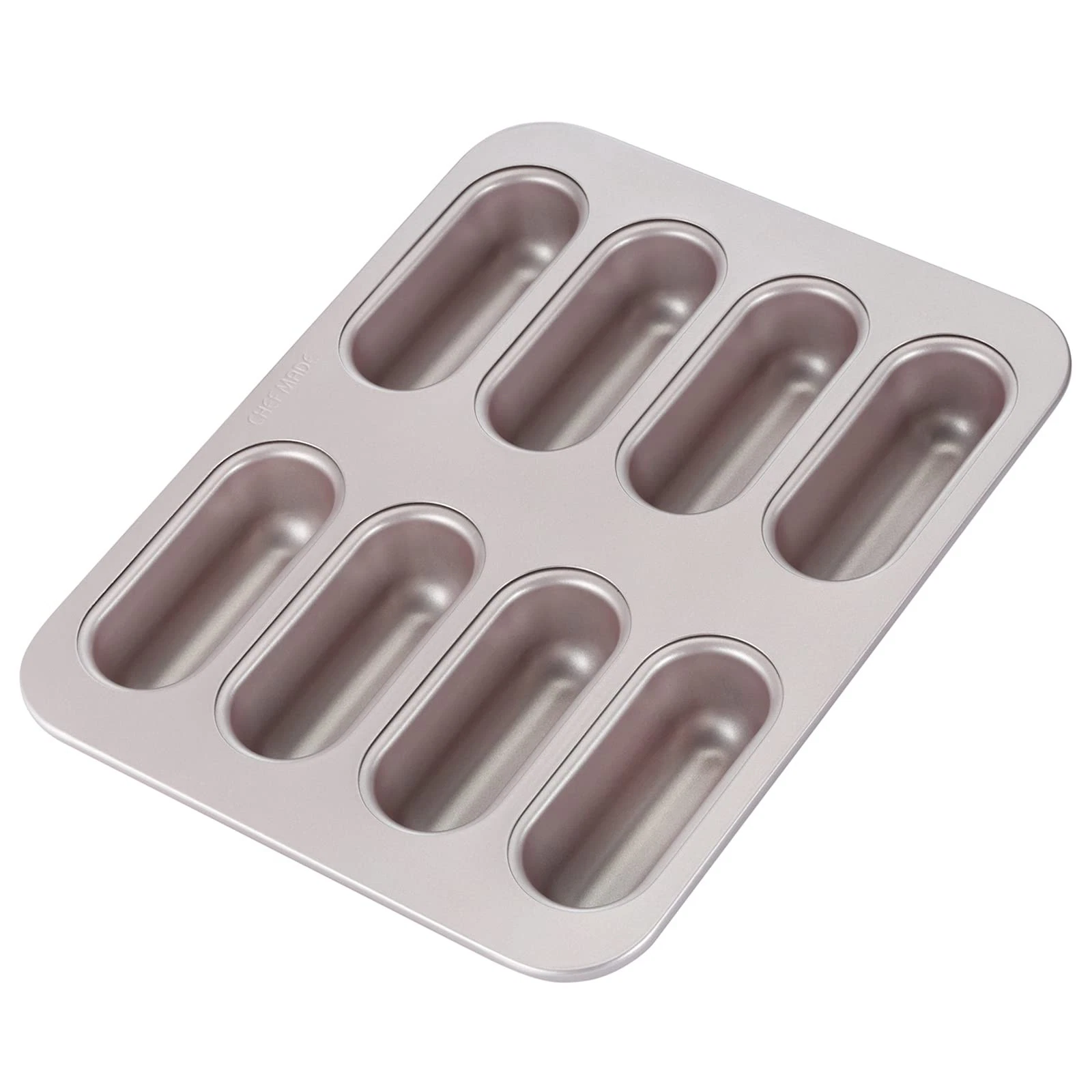 Twinkie Cake Pan, 8-Cavity Non-Stick Mini Hotdog-Shaped Muffin Eclair Bakewar...