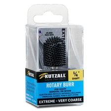 Kutzall Extreme Ball Nose Rotary Burr 1⁄4" Shaft, Very Coarse - Wood Carvi