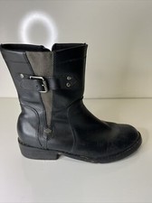 Womens Harley Davidson Mid length Side Zip Boots Size 7 D84502