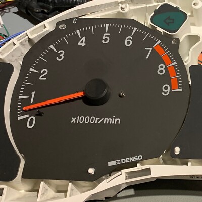 最後の1枚■三菱GTO/メーターパネル/カーボン調/3000GT Mitsub REPAIR SERVICE Mitsubishi GTO 3000GT Instrument cluster speedo and