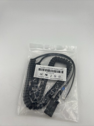 TruVoice For Plantronics U10PS RJ9 Headset Direct Connect Cord - 第 1/4 張圖片
