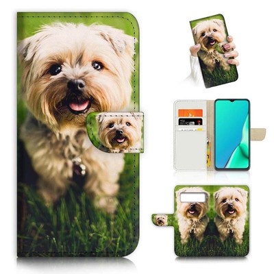 ( For Google Pixel 7A ) Wallet Flip Case Cover AJ23035 Puppy Dog