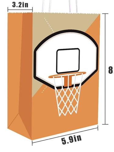 Basketball Themed Birthday Party Favor Bags – Set of 8 – Pre-Filled & Ready! - 第 18/59 張圖片