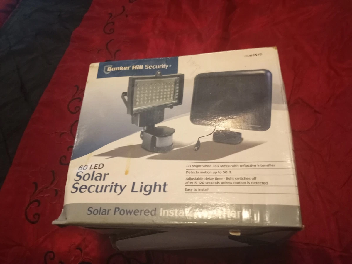 Bunker hill security 60 clearance led solar security light