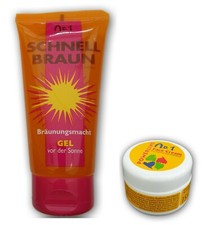 Joveka/Schnellbraun Gel&Face Cream "Kit" 165ml/Solariumkosmetik/Br&auml;unungslotion