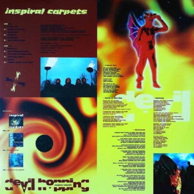 Inspiral Carpets　Devil Hopping　レコード　1994 Inspiral Carpets Devil Hopping 1994 Uk Lp w Red Vinyl 10