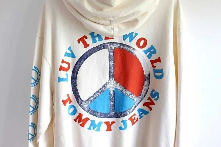 Tommy Hilfiger Jeans XL Logo Hoodie Luv the world | eBay