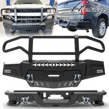 Off-road Frontrear Bumper For 2019 2020 2021 Chevy Silverado 1500 Wwinch Plate