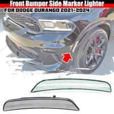 For 2021-2026 Dodge Durango Clear White LED Front Bumper Side Marker Light Lamp