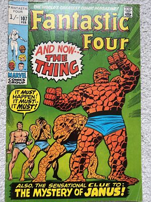 Fantastic Four #107 Classic The Thing cover