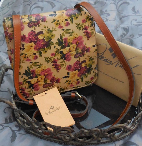 floral leather crossbody bag