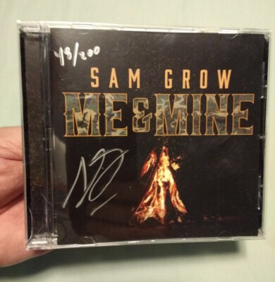 New Sam Grow Cd EP Me & Mine Signed Autograph Auto # d 48/200 Average Joe 2020