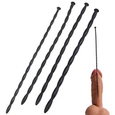 4Pcs Set 12in Long Silicone Sound Set Plug Tube Stretcher Dilator Body Enhancing