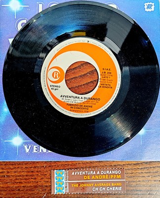 FABRIZIO DE ANDRE'   7'' PROMO JUKEBOX + STRIP!!!  AVVENTURA A DURANGO ( DYLAN )