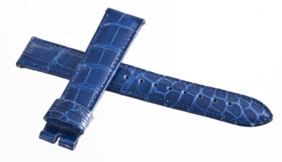 Locman Women's 18MM Blue Alligator Leather Watch Band Strap