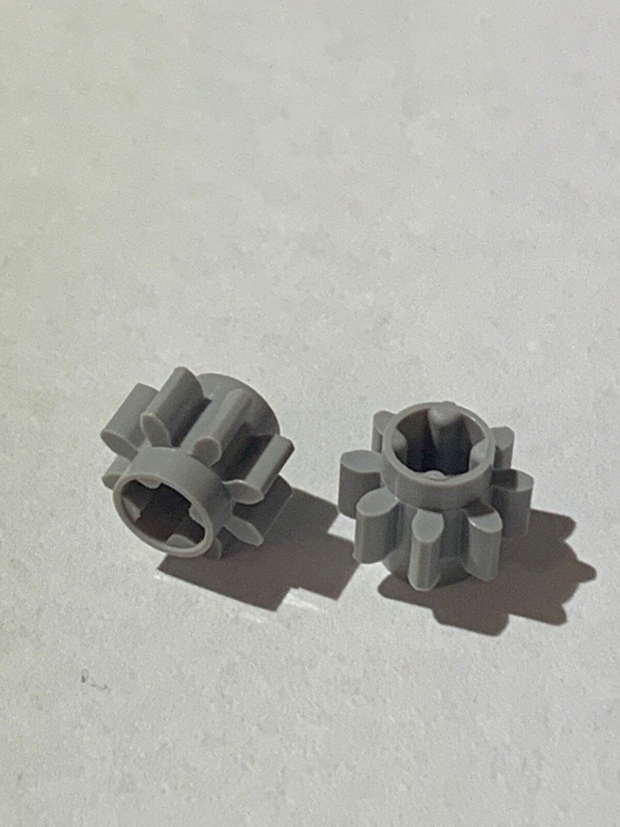 Lego Part 10928 (2pcs) Technic, Gear 8 Tooth with Dual Face Pick