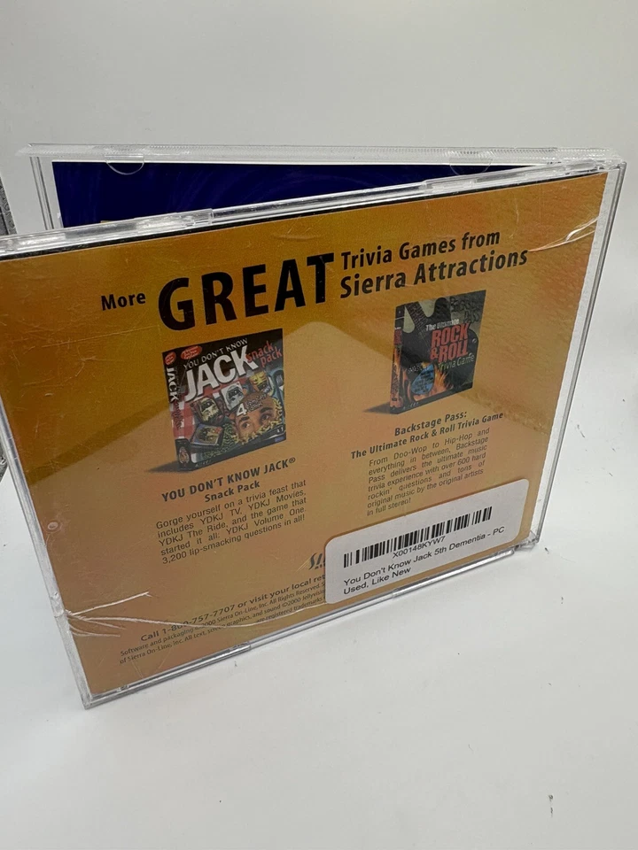 You Don't Know Jack 5th Dementia PC Trivia Game Sierra 2000 - Image 3 of 3