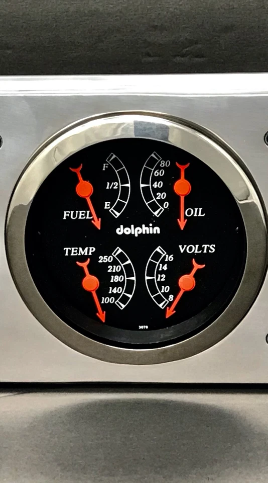 Camión Chevy 1941 1942 1943 1944 1945 1946 calibre 3 clúster negro Foto 3 de 4