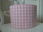 **LAURA ASHLEY GINGHAM LAMPSHADES **COUNTRY STYLE CHIC** 9" & 12" ALL COLOURS