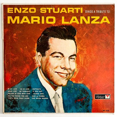 Enzo Stuarti Mario Lanza Tribute Vinyl Record 1960s 33 12'' Pop Reggae Vocal VRG4