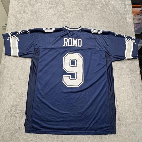 Dallas Cowboys Tony Romo #9 Reebok NFL Football Jersey Mens Blue 2XL Length +2 - Picture 7 of 8