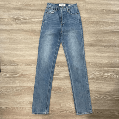 Denim Forum The Yoko High Rise Slim High-waisted slim jeans 24x28